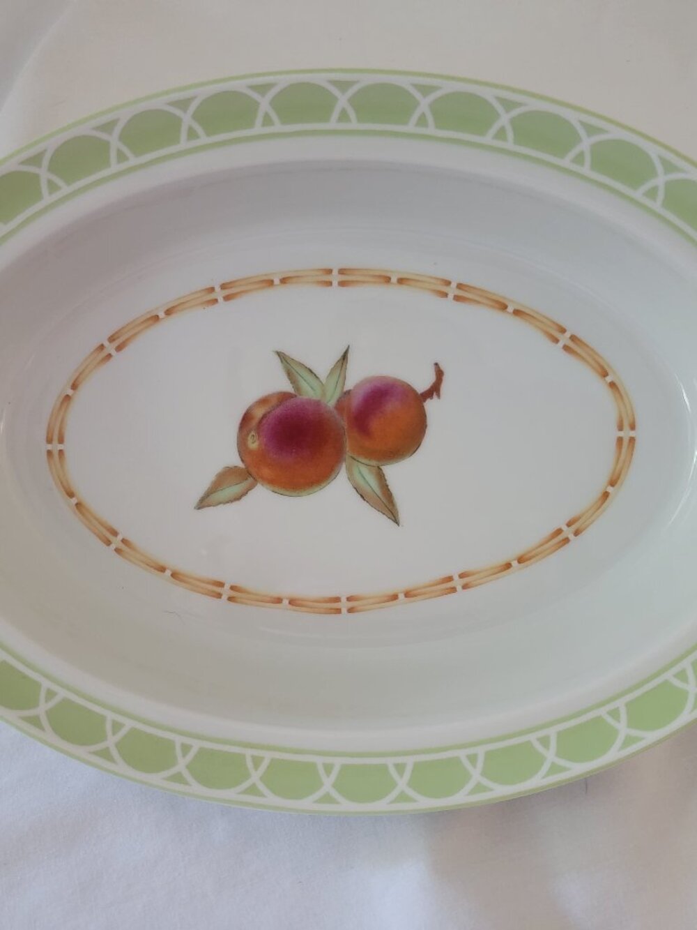 Royal Worcester Evesham Orchard Oval Bowl